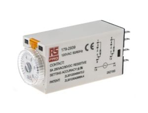 Przekaźnik czasowy zwłoczny jednofunkcyjny 0.5 → 10s DPDT 2-stykowy DPDT 110V ac