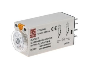 Przekaźnik czasowy zwłoczny jednofunkcyjny 1 → 30min DPDT 2-stykowy DPDT 110V ac