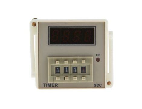 Przekaźnik czasowy zwłoczny jednofunkcyjny 999.9s SPDT 1-stykowy SPDT 100 → 240V ac