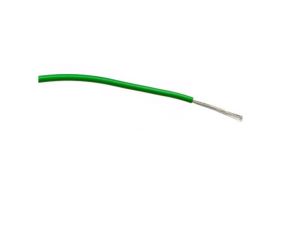 Przewód jednożyłowy linkowy, 1 mm, 32/0,2 mm, 24 AWG, PVC, 1,5 kV AC, Zielony, dł. 500m, RS PRO