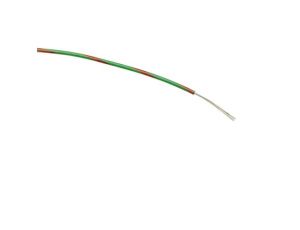 Przewód jednożyłowy linkowy, 0,2 mm, 7/0,2 mm, 24 AWG, PVC, 1 kV AC, Zielony/Czerwony, dł. 100m, RS PRO