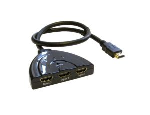Zespół cyfrowych kabli wideo i monitorowych 0.5m Wtyk HDMI to Żeńskie HDMI Czarny