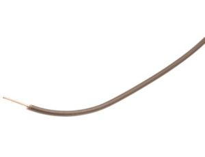 Przewód o podwyższonej odporności PVC Brązowy, 100m 1/0,8 mm, Maks. +85C, Ø 2.05mm, RS PRO BS6004