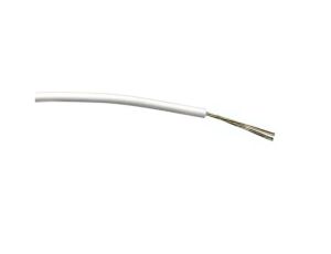 Przewód jednożyłowy linkowy, 0,2 mm, 7/0,2 mm, 24 AWG, PVC, 1 kV AC, Biały, dł. 100m, RS PRO
