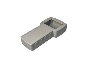 Obudowa do urządzeń przenośnych, IP54, 210 x 110 x 41mm, materiał: ABS, kolor: Szary, z miejscem na wyświetlacz, z