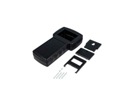 Obudowa do urządzeń przenośnych, IP54, 210 x 110 x 41mm, materiał: ABS, kolor: Czarny, z miejscem na wyświetlacz, z