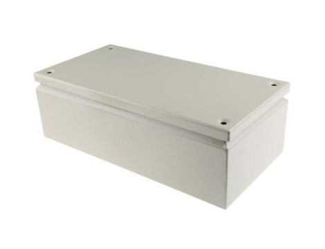 Puszka elektroinstalacyjna, 400 x 200 x 120mm, IP66, kolor RAL 7032, materiał Stal, RS PRO