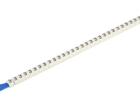 Zestaw do znakowania kabli, Znaczniki kabli na prętach, zakres średnic: Maximum 3.8mm, PVC