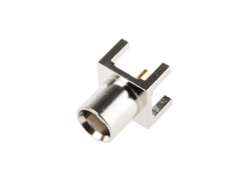 Złącze koncentryczne, 50, 0 to 6GHz, Żeński, Lutowane, Montaż na płytce drukowanej