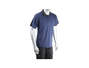 Odblaskowa koszulka polo, Unisex, Niebieski, Bawełna, poliester, Rozpraszający, L