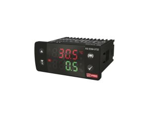 Regulator temperatury PID panelowy 4-wyjściowy, Uz 230 V AC, 0 → +100C, 76 x 34.5mm, WŁ./WYŁ., sterownik PID