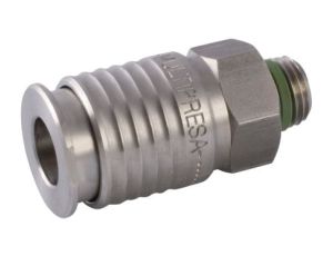 Adapter gwintowany prosty gwint – rura RS PRO 3/8 in Male rodzaj Męski Gwintowany, rura Stal 3/8in