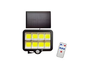 Naświetlacz solarny lampa LED z Czujnikiem zmierzchu IP44 180lm 6000K + PILOT