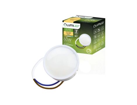 Wkład do Opraw LED Moduł INSERT Mleczny 7W = 60W 120 670lm 3000K Ciepła DIM LUMILED