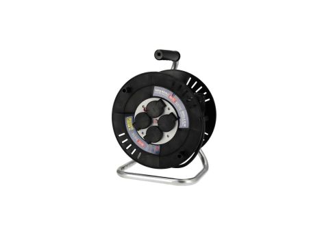 Przedłużacz bębnowy 4-gniazdowy ,IP44, czarny, 3X2,5mm 20m 310.120.302 HOROZ