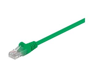 CAT 5e Kabel łączący, U/UTP, Zielony - Długość kabla 3 m