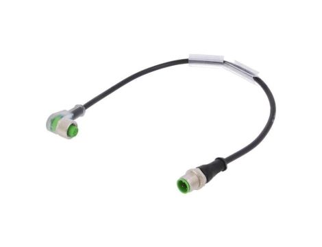 Kabel: do czujników/automatyki M12 0,3m 30VDC 4A PVC IP67 7000-40381-6130030