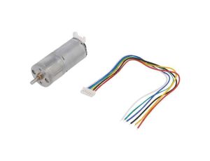 Silnik: DC z enkoderem, z przekładnią 6VDC 3A Oś: nacięcie D FIT0522