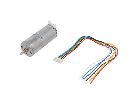 Silnik: DC z enkoderem, z przekładnią 6VDC 3A Oś: nacięcie D FIT0522