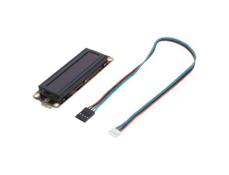 Wyświetlacz: LCD 16x2 czarny LED Interfejs: I2C DFR0554