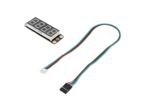 Wyświetlacz: LED Il.zn: 4 zielony 67x22mm 5VDC DFR0645-G