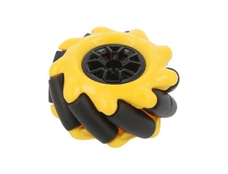 Koło żółto-czarny Oś: śruba przykręcany Ø: 48mm Pokrycie: guma FIT0662-1