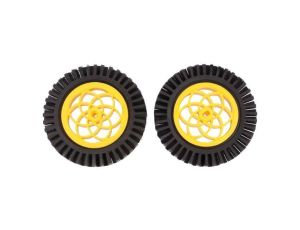 Koło żółto-czarny Oś: spłaszczona z dwóch stron na wcisk FIT0336