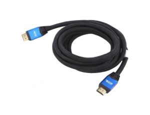 Kabel HDMI wtyk z obu stron tekstylny HDMI 2.0 3m czarny CA-HDMI-20CU-0030-BL