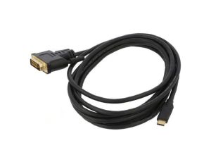 Adapter USB 3.1 DVI-D (24+1) wtyk,USB C wtyk złocony 3m CA-CMDV-10CU-0030-BK