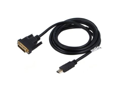 Kabel DVI-D (24+1) wtyk,HDMI wtyk dual link 4K,UHD 2160p 3m CA-HDDV-20CU-0030-BK