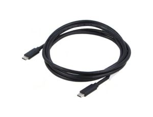 Kabel USB 3.1 USB C wtyk z obu stron złocony 1,8m czarny CA-CMCM-32CU-0018-BK