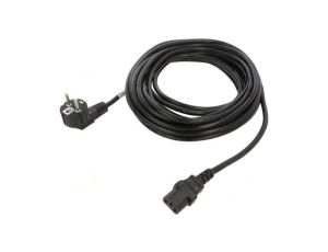 Kabel CEE 7/7 (E/F) wtyk kątowy,IEC C13 żeński PVC Dł: 10m CA-C13C-11CC-0100-BK
