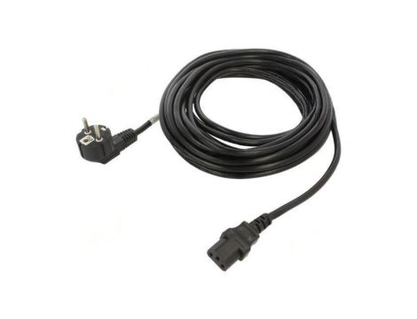 Kabel CEE 7/7 (E/F) wtyk kątowy,IEC C13 żeński PVC Dł: 10m CA-C13C-11CC-0100-BK