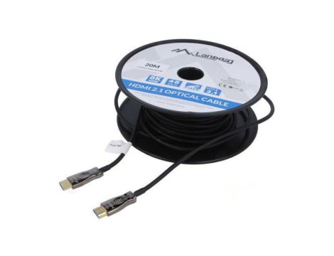 Kabel HDMI wtyk z obu stron PVC HDMI 2.1 Dł: 20m czarny CA-HDMI-30FB-0200-BK