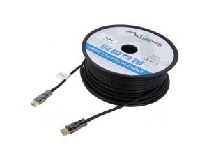 Kabel HDMI wtyk z obu stron PVC HDMI 2.1 Dł: 50m czarny CA-HDMI-30FB-0500-BK