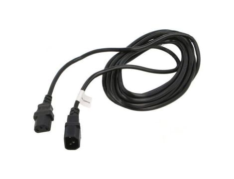 Kabel IEC C13 żeński,IEC C14 męski PVC Dł: 5m czarny CA-C13E-11CC-0050-BK
