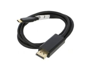 Adapter DisplayPort 1.2,USB 3.2 DisplayPort wtyk,USB C wtyk CA-CMDP-10CU-0010-BK