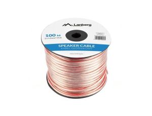 Przewód: głośnikowy 2x1,5mm2 linka CCA przezroczysty -3070C SC-2X15-10CC-1000-TR