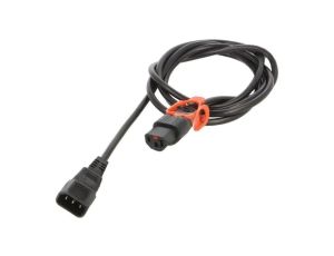 Kabel IEC C13 żeński, IEC C14 męski 2m z blokadą IEC LOCK+ IL13P-C14-H05-3100-200
