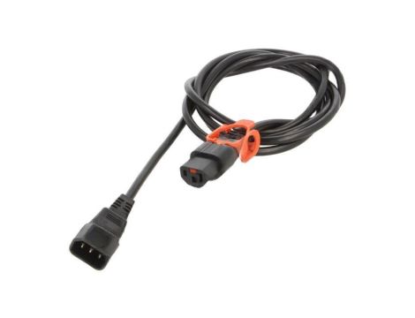 Kabel IEC C13 żeński, IEC C14 męski 2m z blokadą IEC LOCK+ IL13P-C14-H05-3100-200