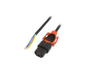 Kabel IEC C13 żeński 3m z blokadą IEC LOCK+ IL13P-SE-H05-3100-300