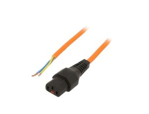 Kabel IEC C13 żeński 4m z blokadą IEC LOCK 10A 250V IL13-SE-H05-3100-400-O