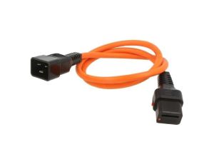 Kabel IEC C19 żeński, IEC C20 męski 1m z blokadą IEC LOCK IL19-C20-H05-3150-100-O