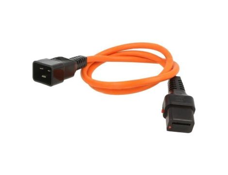 Kabel IEC C19 żeński, IEC C20 męski 1m z blokadą IEC LOCK IL19-C20-H05-3150-100-O