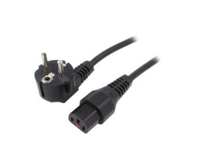 Kabel CEE 7/7 (E/F) wtyk kątowy, IEC C13 żeński 5m 10A IL13-EU1-H05-3100-500