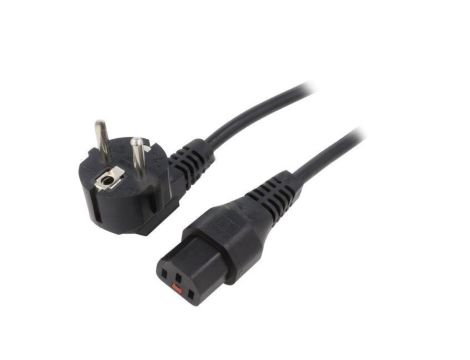Kabel CEE 7/7 (E/F) wtyk kątowy, IEC C13 żeński 5m 10A IL13-EU1-H05-3100-500