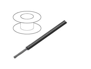 Przewód HookUp Wire linka Cu 16AWG PVC czarny 1000V 30,5m 1557 BK005