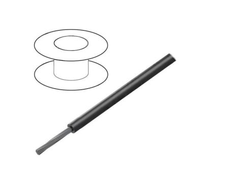 Przewód HookUp Wire linka Cu 16AWG PVC czarny 1000V 30,5m 1557 BK005