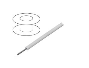 Przewód HookUp Wire linka Cu 24AWG PVC biały 600V 305m 1854 WH001