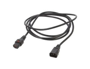 SCHAFFNER-816477 Kabel IEC C13 żeński, IEC C14 męski 3m z blokadą IEC LOCK